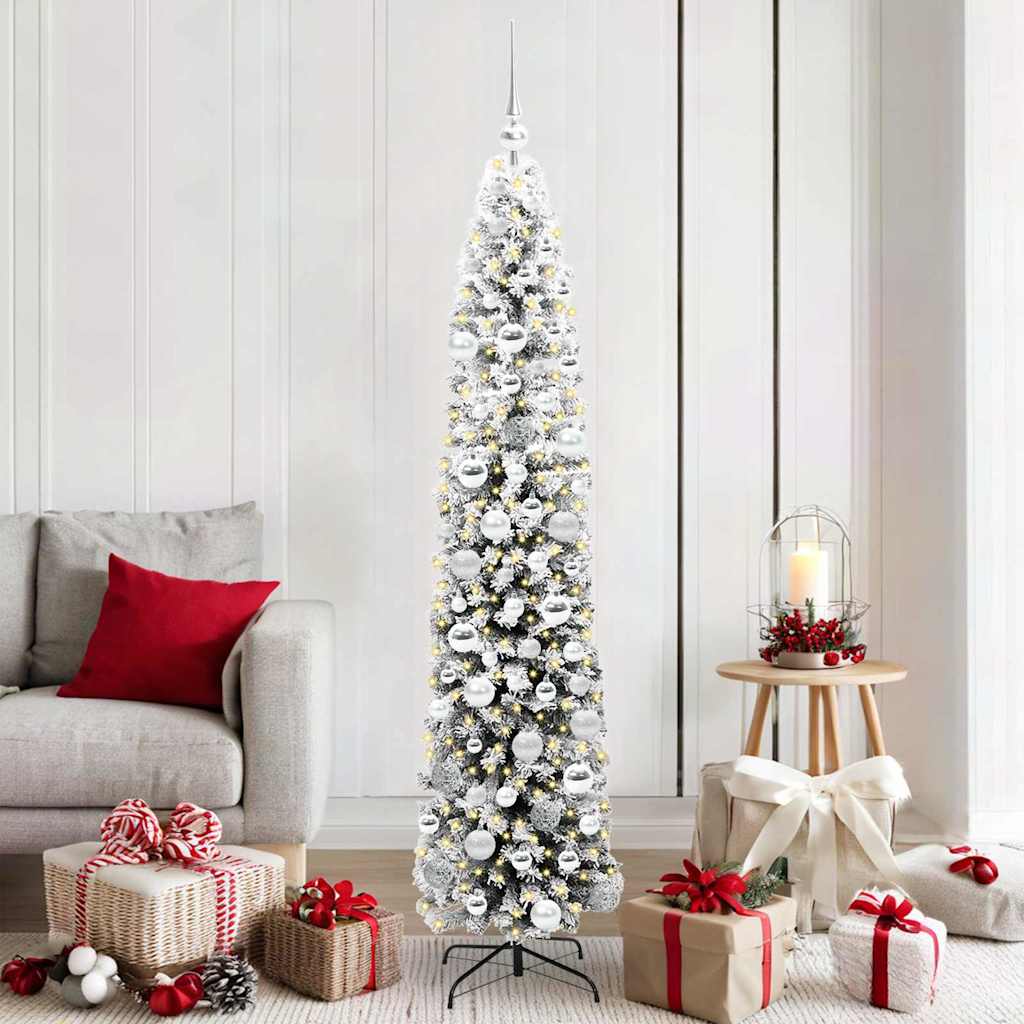 Artificial Christmas Tree with 300 LEDs with Stand Green 180 cm